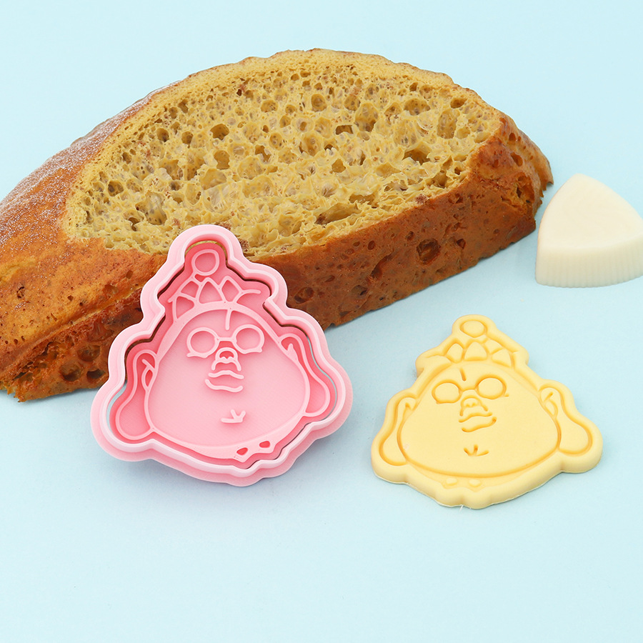 Molde de galletas de Nezha simulado, herramientas de repostería con diseños de dibujos animados de Ao Bing, Ao Guang, Shen Gongbao, Shijin y Bestia del Límite de la Emperatriz