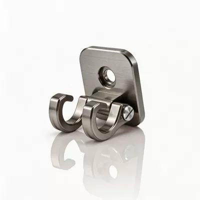 Motosiklet ləvazimatları və aksesuarları for Honda and Vespa, double hook - titanium-color
