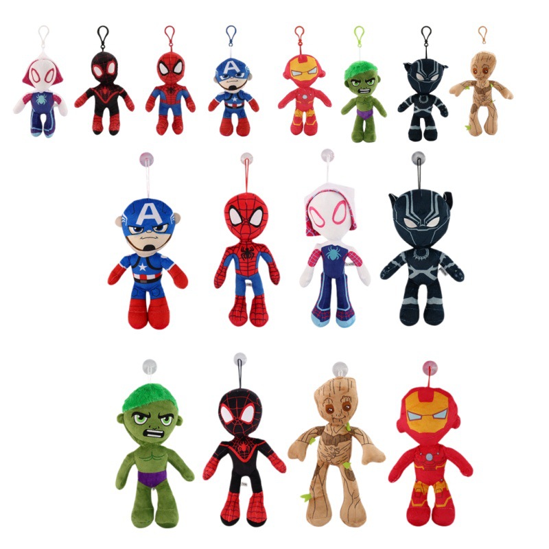 Cross-Border Hot Selling Marvel Avengers Parallel Universe Spiderman Spider-Man Plush Doll Toys Wholesale