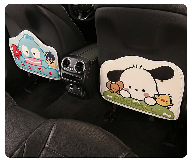 Short Cartoon Printed Anti-Kick Pad Cartoon Car Seat Back Anti-Kick Pad Car Seat Back Anti-Fouling and Anti-Dirty Pad