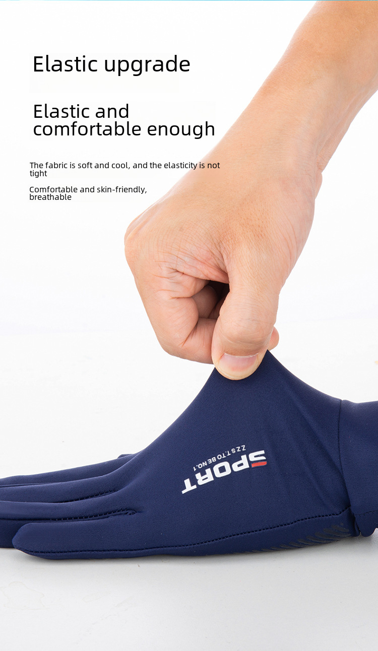 Sun Protection Gloves Ice Silk Summer Outdoor Fishing Riding_voghion.com