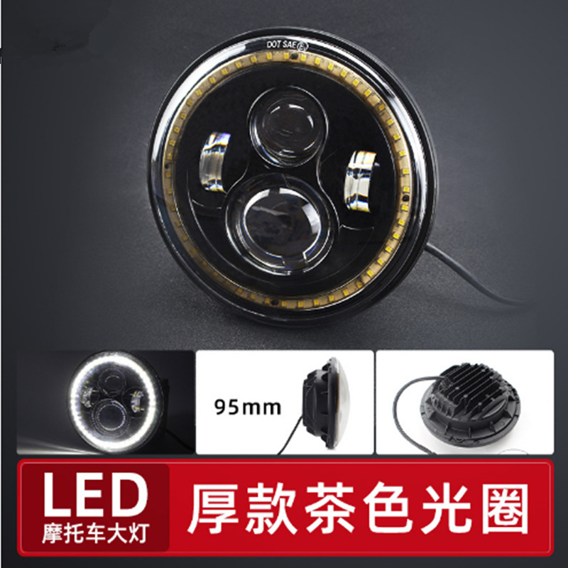 7 pulgadas Wrangler faro ángel ojo del automóvil faro LED Harley motocicleta SUV faro