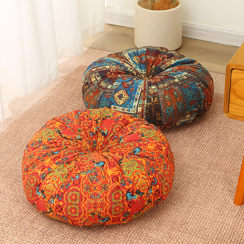Bohemian Cushion Thickened Floor Lazy Ass Mat Ethnic Style Bay Window Tatami Mat Futon Pumpkin Mat Bohemian Cushion Thickened Floor Lazy Ass Mat Ethnic Style Bay Window Tatami Mat Futon Pumpkin Mat