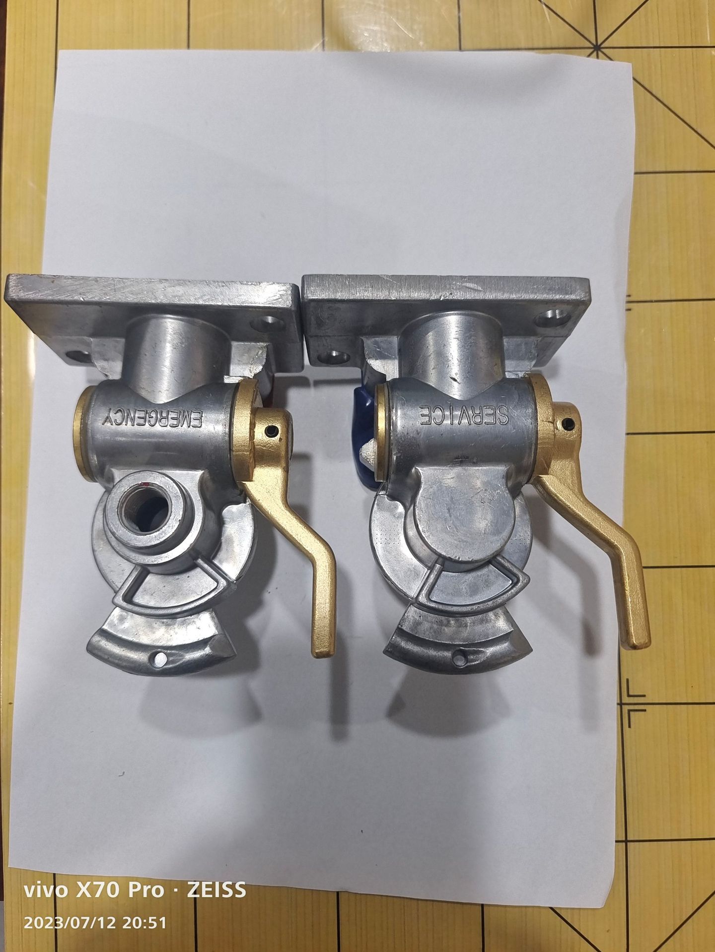 Conector de gas 12336 azul 12338 rojo