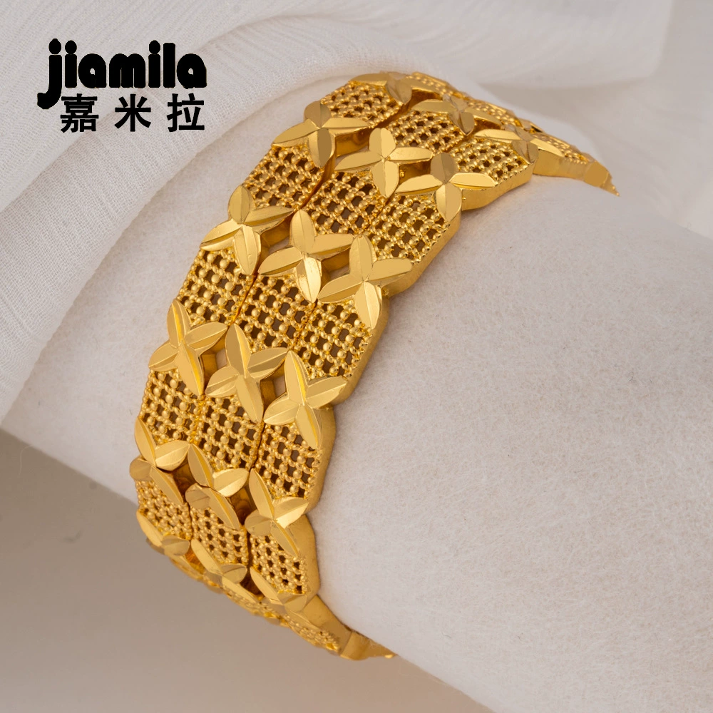 嘉米拉 Copper bracelet, fashionable jewelry, 24 carat, European style