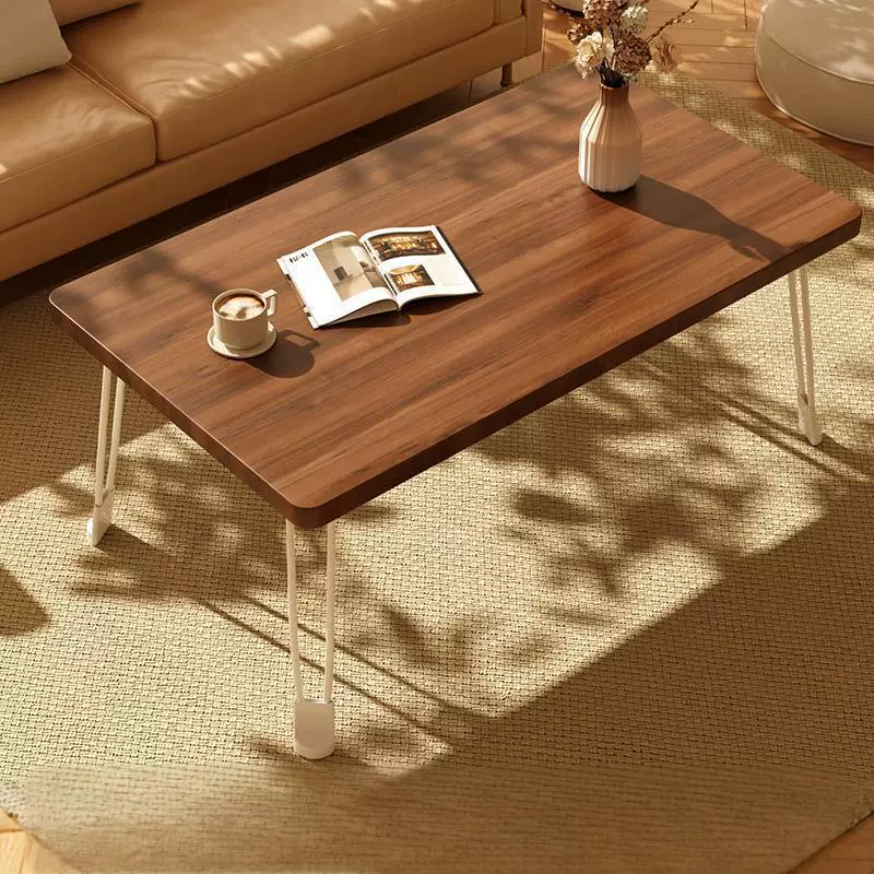 现代简易可折叠桌子长方形茶几小户型家用客厅便携式餐桌学习桌子