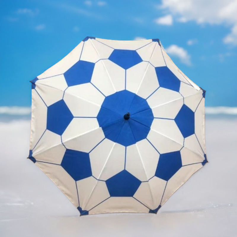 Football Umbrella with Straight Handle, Children's Dance Umbrella with Straight Pole, Silk Screen Transfer, Curved Handle, Can Be Printed with Logo, Cartoon Sunshade