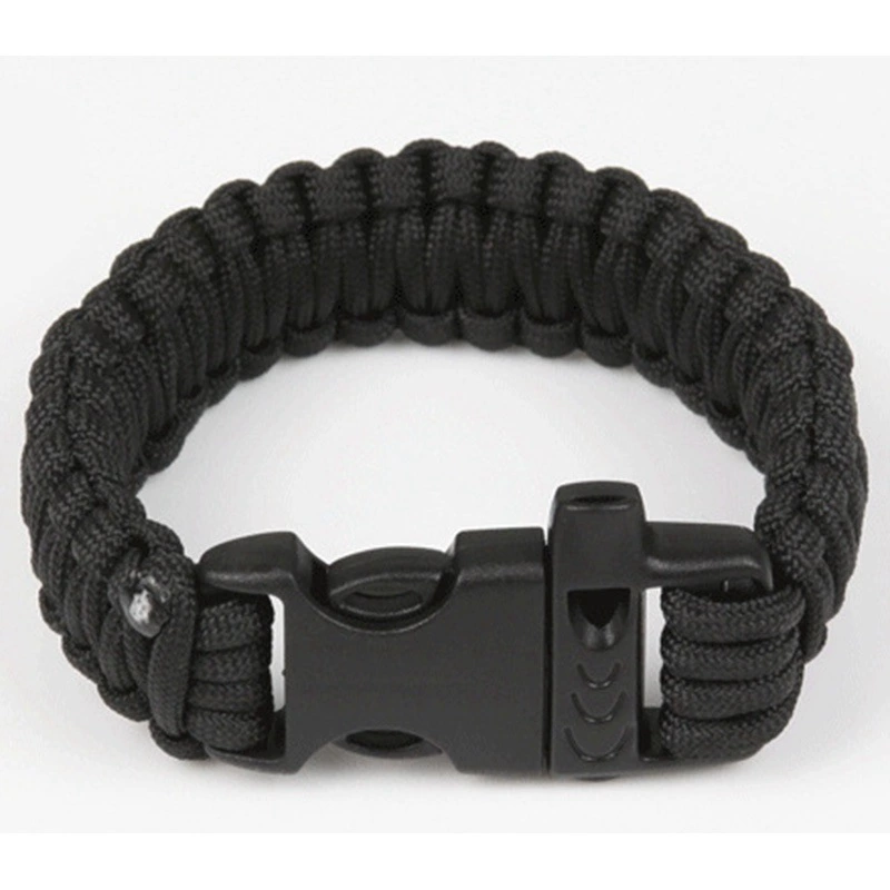 Оптовый открытый зонтик веревка Ручная Веревка свисток пряжка тканый Ремешок Браслет выживания браслет жизни Веревка Браслет