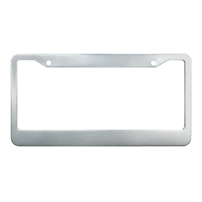 License plate holder/license plate holder aluminum alloy license plate frame - round-hole-aluminum-alloy-white