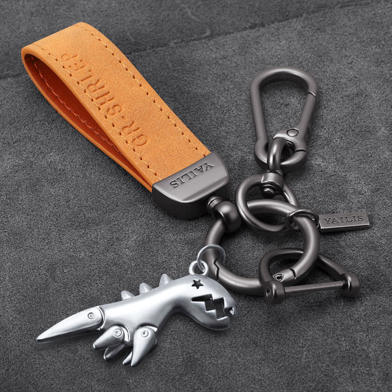 다크 브라운 스웨이드 + 허리 매달려 + 실버 공룡 [D 버클 보내기]]