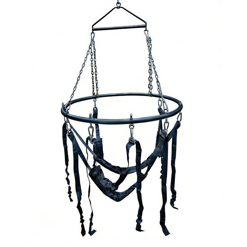 Metal Bondage Swing with Leather Seat for Couples — detail image 21