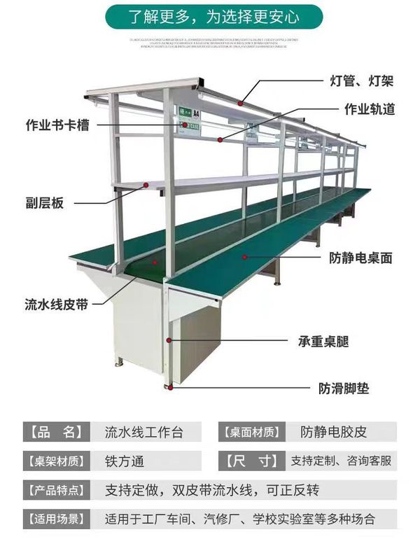 工場生産ライン作業台 アルミ型材自動生産ライン組立テーブル 車両組立ライン作業台|undefined