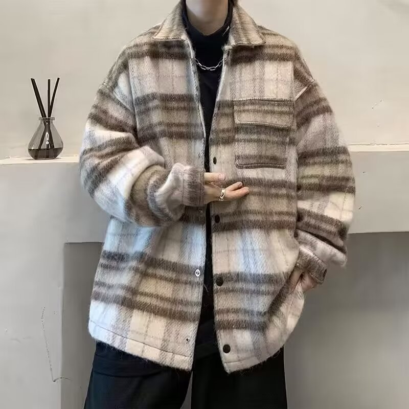 홍콩 스타일 가을 빈티지 보이즈 옷깃 재킷 디자인 센스 캐주얼 탑 10 대 올 매치 루즈 재킷 남자 트렌디