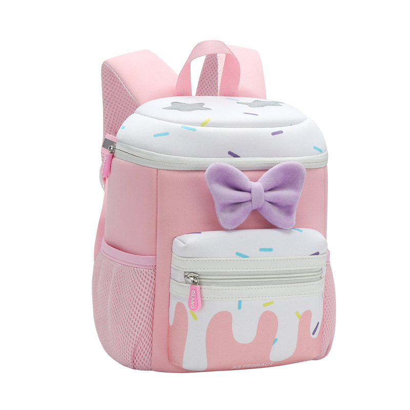 Orang mochila infantil de la escuela primaria los niños arco mochila transpirable y cómodo gran capacidad estudiante bolsa