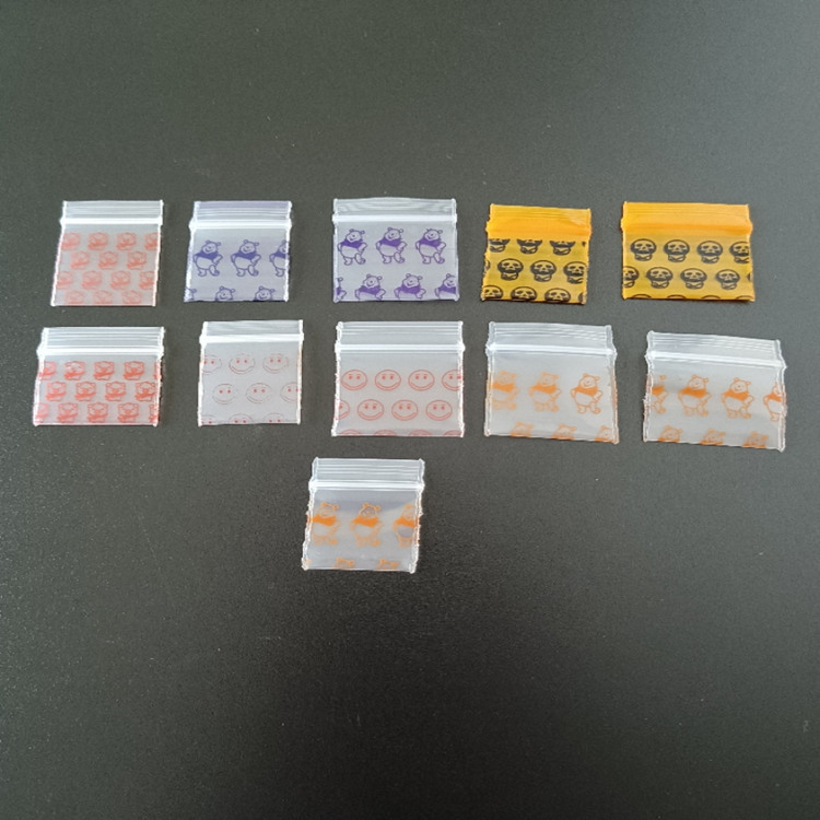 印花小小饰品袋自封口袋 包装塑料袋 印刷LOGO密实袋