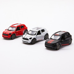 New three-door alloy sports car model children's toy car decoration trampoline toy for boys baking decoration
