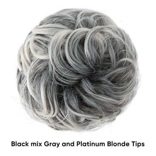Foreign trade Amazon European and American wig women's bud ball head chemical fiber invisible fluffy natural long beard wig hair ring