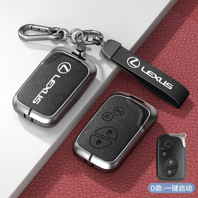Car key bag – rx300 rx350h bag nx260 - standard-type-c-one-click-start-noble-black-zinc-alloy-shell-hardware-bracelet