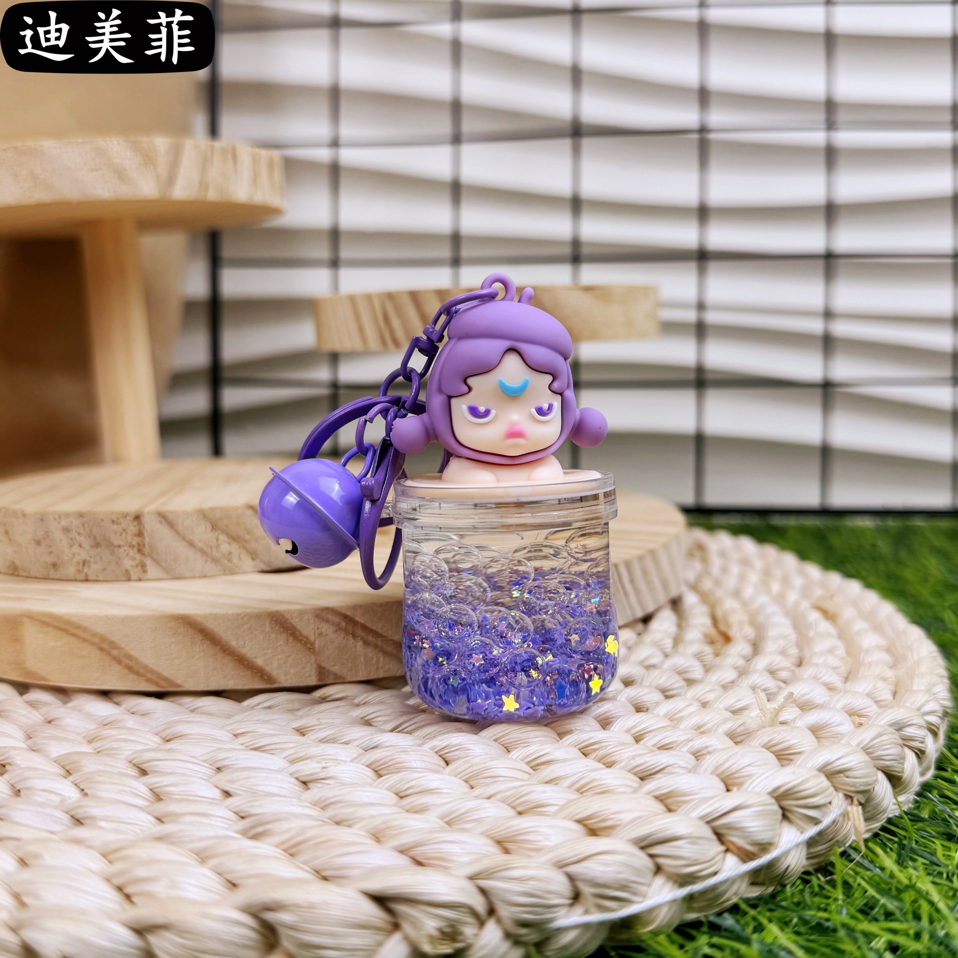 Barril de cuentas de burbujas-púrpura