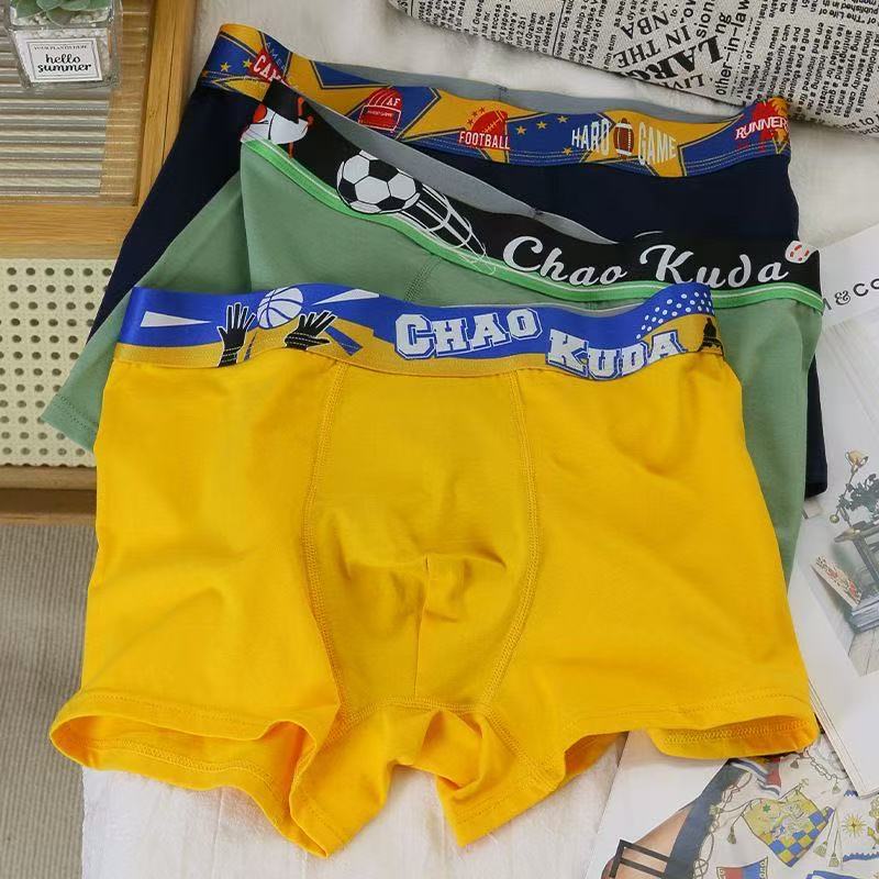 秋と冬の新しい競技スポーツボクシングレーシング愛好家男性下着綿快適なボクサーブリーフ通気性トレンド