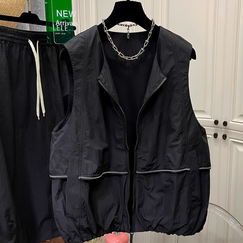 Korean Style Casual Vest for Women 2025 Autumn and Winter New Design Good-Looking Sleeveless Vest Jacket Jacket Top