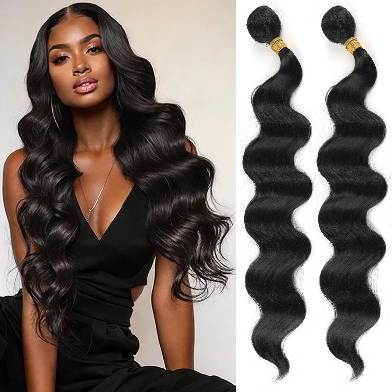 Wholesale African Synthetic Hair Wigs for Women, Body Wave Brazilian Hair Bundles, Black Large Wave Snake Curl 100g Curly Hair Wholesale African Synthetic Hair Wigs for Women, Body Wave Brazilian Hair Bundles, Black Large Wave Snake Curl 100g Curly Hair