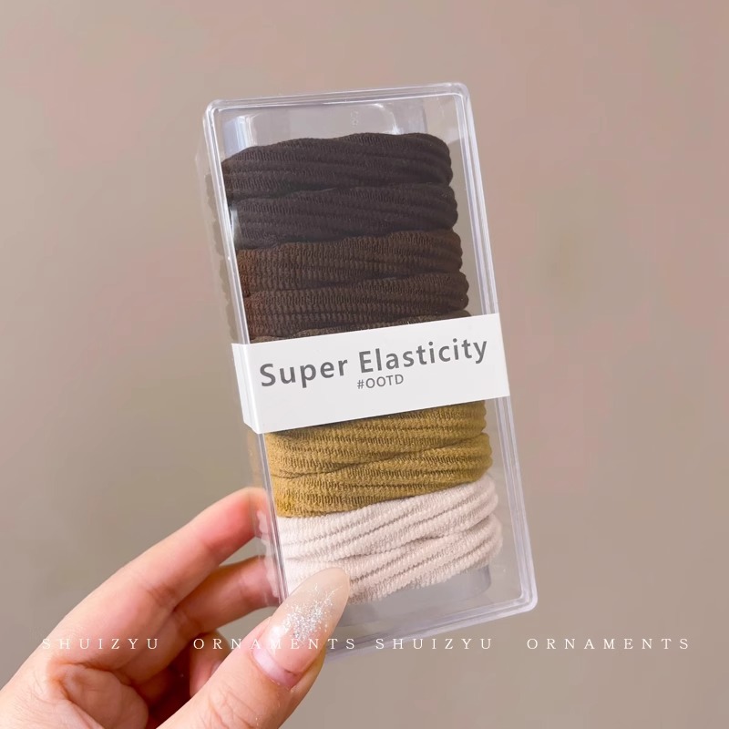 Cordón de cabello de cola de caballo alta mujer 2025 nuevo cabello de alta gama elástico y duradero anillo de cabello para el cabello no colapsar tocado de banda de goma