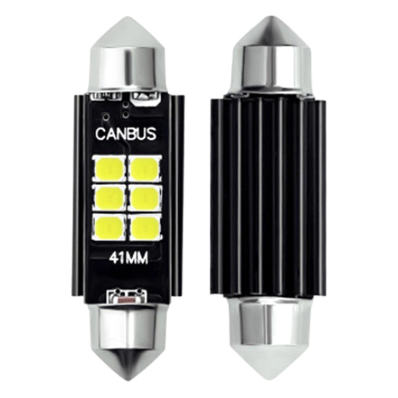 In stock sales car LED highlight roof light decoding constant current 3030 6 lights 12-24v electrodeless double pointed light