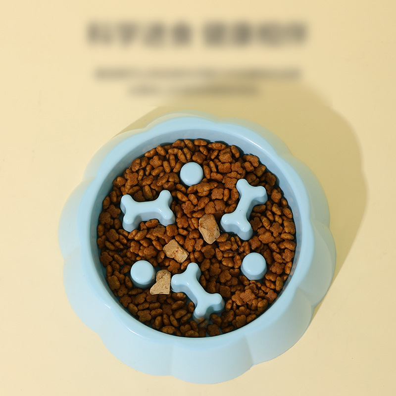 Perro Slow Food Bowl Bone anti-choke perro tazón pequeño y mediano cachorro Slow Food Bowl Pet Bowl suministros para mascotas al por mayor