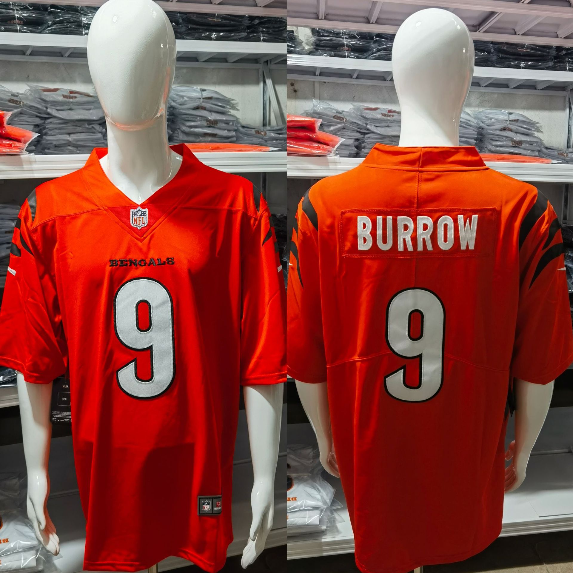 2026 NFL Short-Sleeve Jersey, Bengals 2nd Generation Embroidered, In Stock, Cross-Border Trade