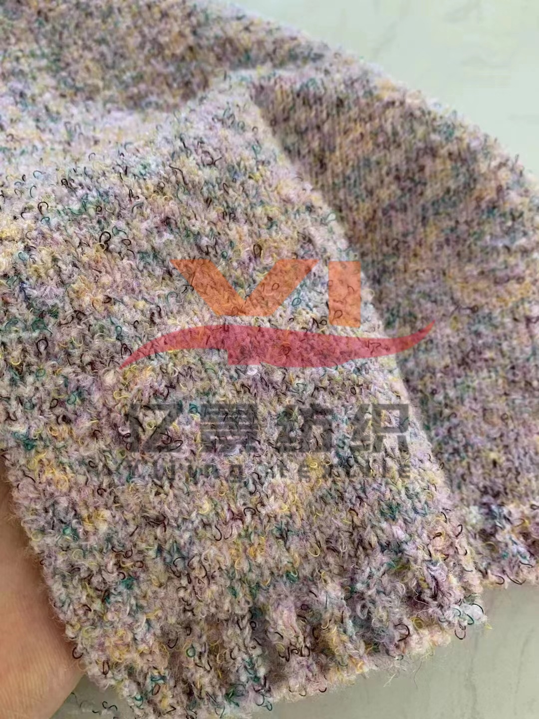 新型纱线 花式圈圈纱 幻彩圈圈纱  1/7.5NM迷彩圈圈 梦幻圈圈