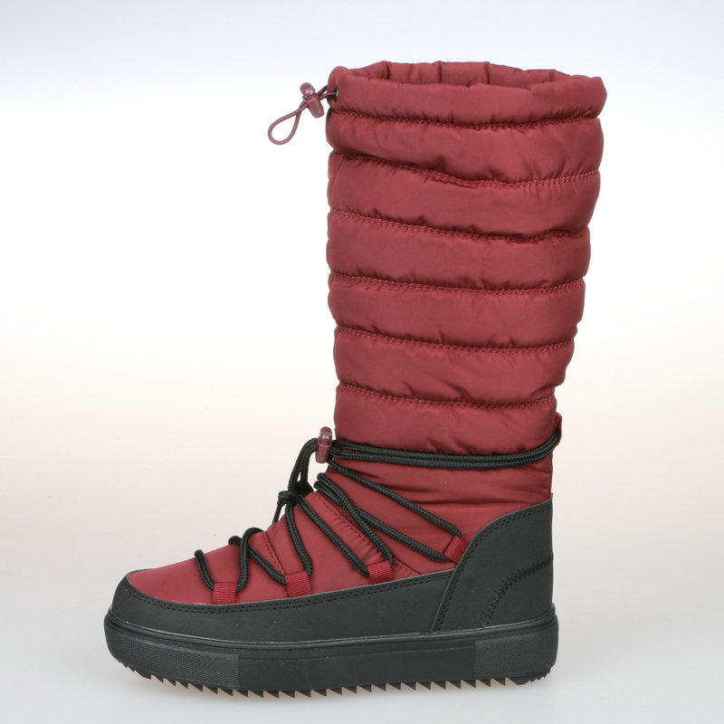 Procesamiento de pedidos de cola de comercio exterior Botas de nieve de invierno Suela plana antideslizante más terciopelo para mantener el calor en días de lluvia fría