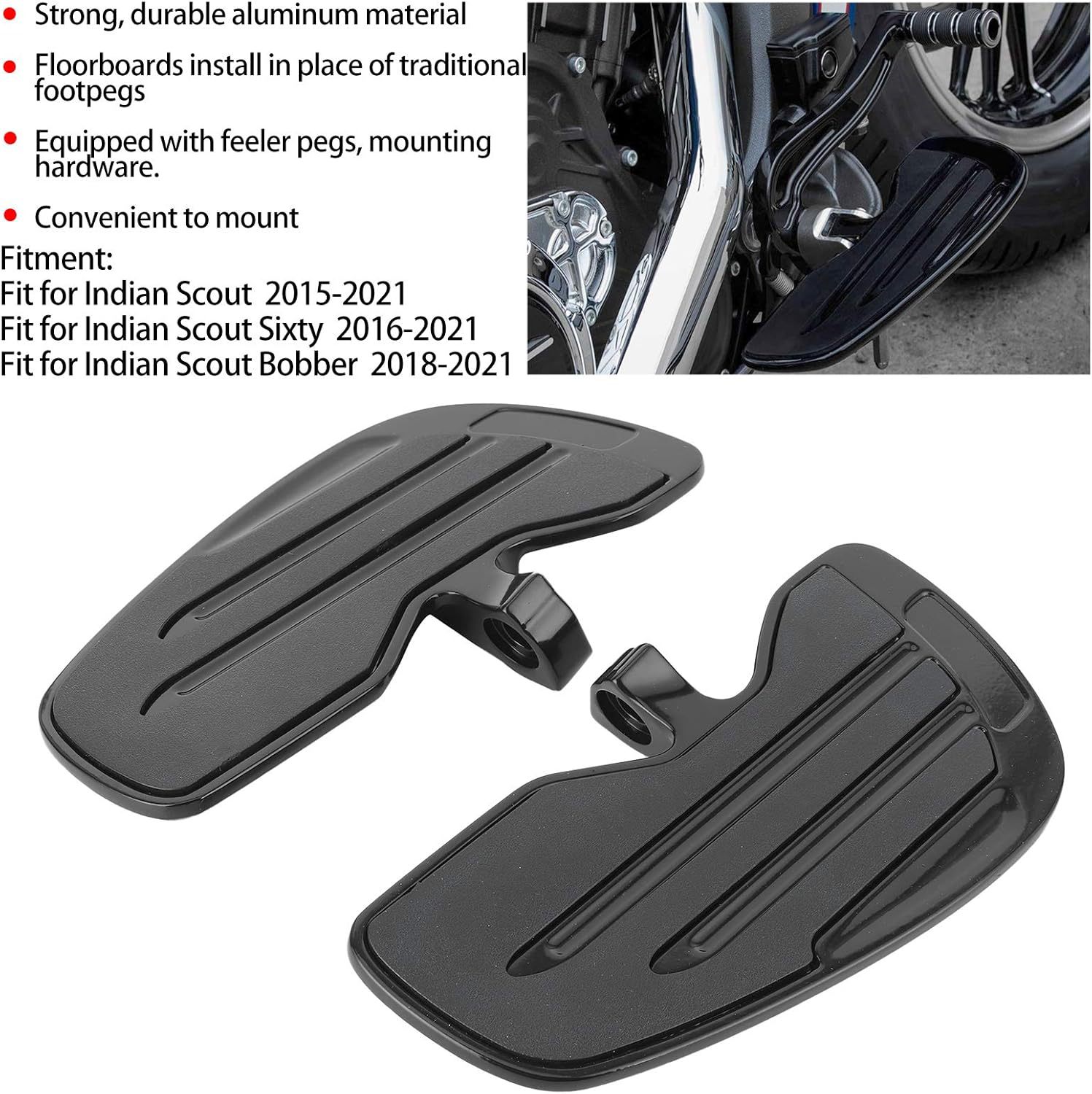 Suitable for Indian Scout Light Cavalry Bobber Modified Front and Rear Pedals Driver's Front Pedal Assembly