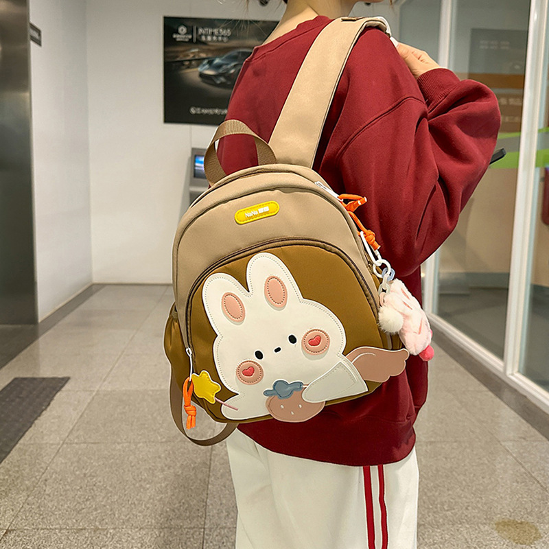 2025 nueva mochila escolar para niñas jardín de infantes mochila de viaje para hombres caricaturas bonitas conejos niños jardín de infantes mochila