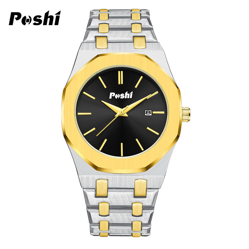 Marca suiza nuevo reloj de estilo ultrafino impermeable para hombre calendario reloj de cuarzo transmisión en vivo comercio exterior estilo caliente entrega de una pieza