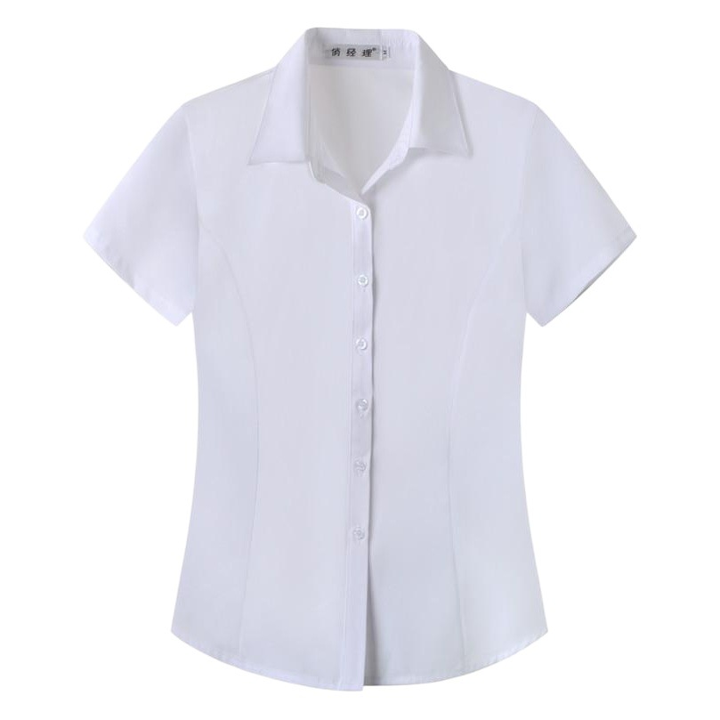 2022 primavera nueva camisa de manga corta de mujer estilo coreano slim fit blanco más tamaño ropa de negocios transfronteriza lote de manga corta