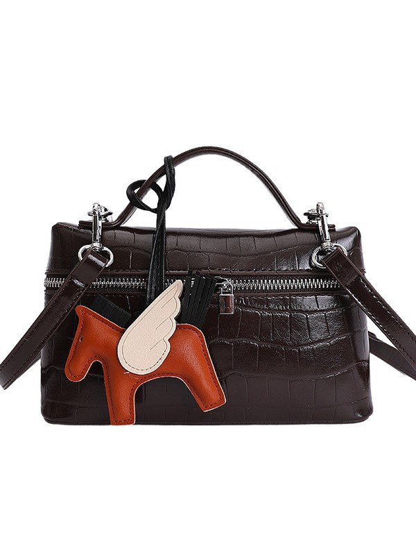 Textura de piedra de alta calidad, bolso de mano cuadrado para mujeres 2026 nuevo estilo de moda versátil, bolso de lujo ligero