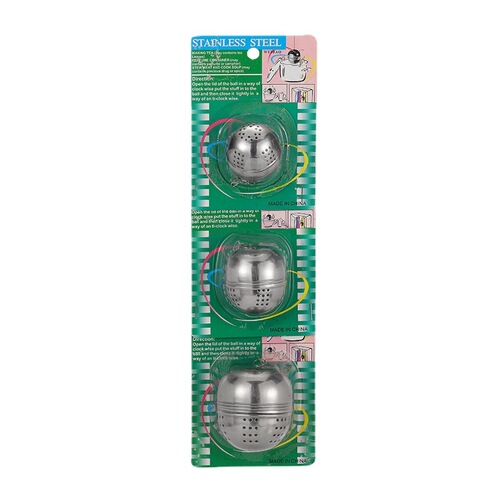 Round stainless steel tea filter tea set household household tea filter mesh filter tea ball creative ball-shaped flavor treasure tea separator