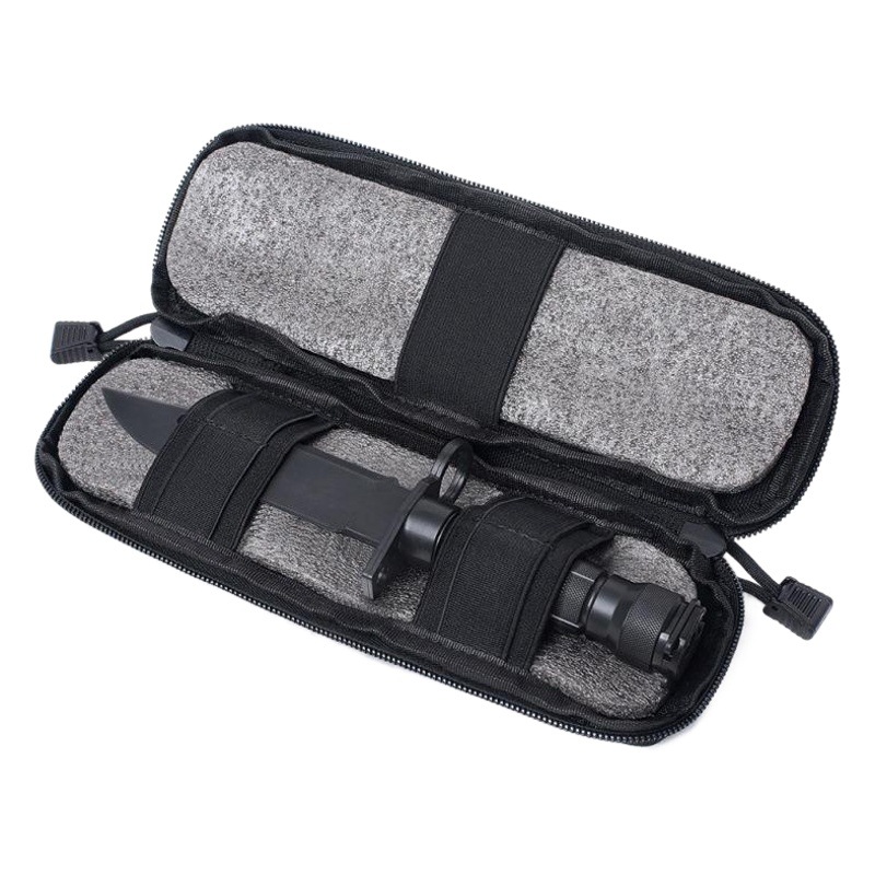 Al Aire Libre multi-función cuchillo manga molle sistema Kit al aire libre supervivencia cuchillo especial funda protectora bolsa de equipo