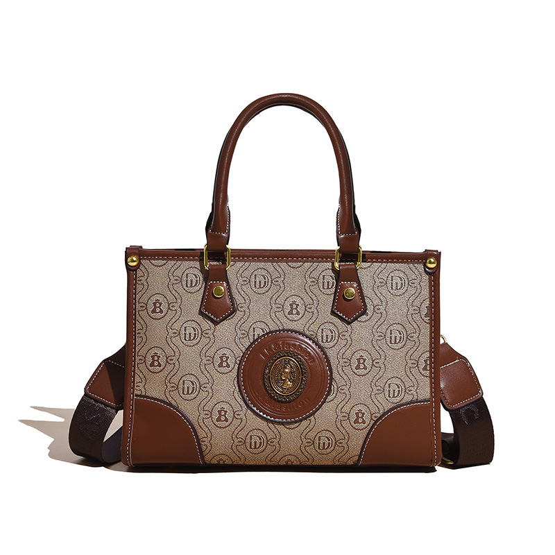 2023 Herbst Neue Live-Übertragung Beliebte Lässige Große Kapazität Modische Einfache Ein-Schulter-Diagonalgriff Griff Damentasche_voghion.com