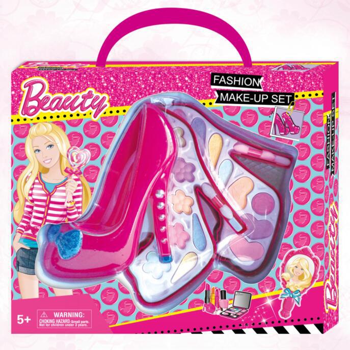 Cono de maquillaje para niñas play House tacones altos regalo de las niñas corona de mariposa juguetes de maquillaje Piruleta de dos capas