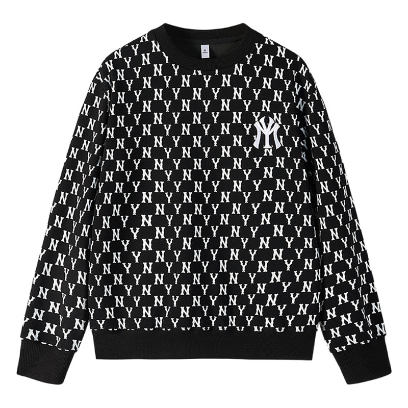 Mfmlbny Autum Trendy Brand New Full-Print Ny Embroidered Round Neck Sweatshirt for Men and Women Ins Sports and Leisure Couple Models