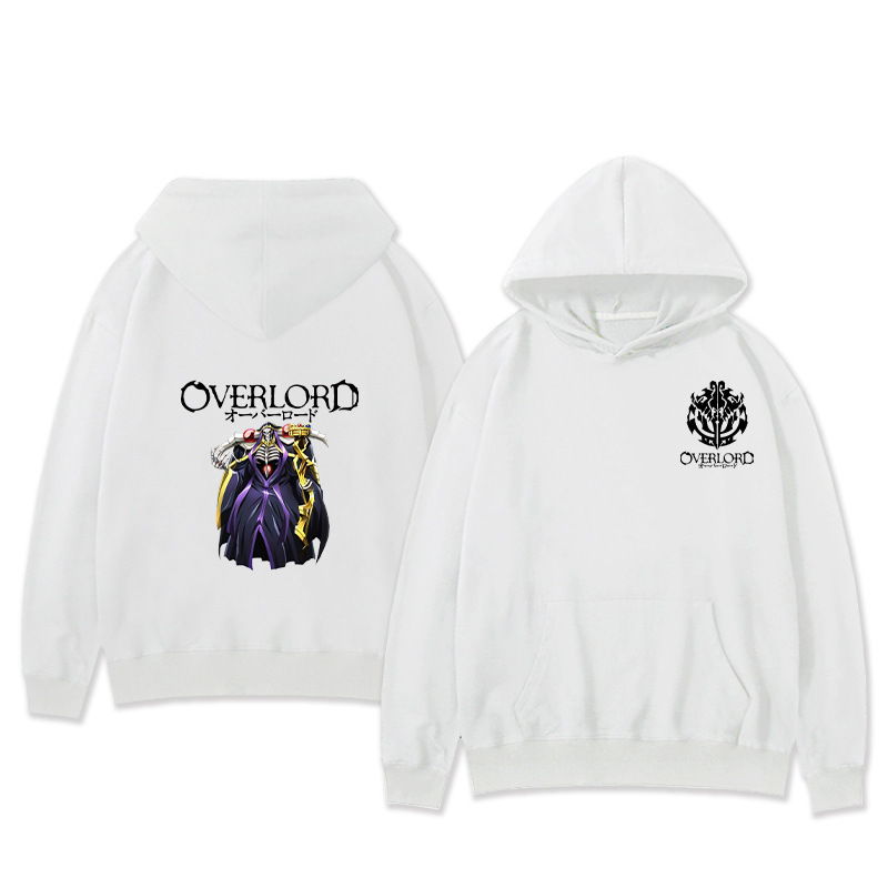 Suéter con capucha perimetral del rey de los muertos OVERLORD Suéter holgado bidimensional del rey de los huesos Tendencia