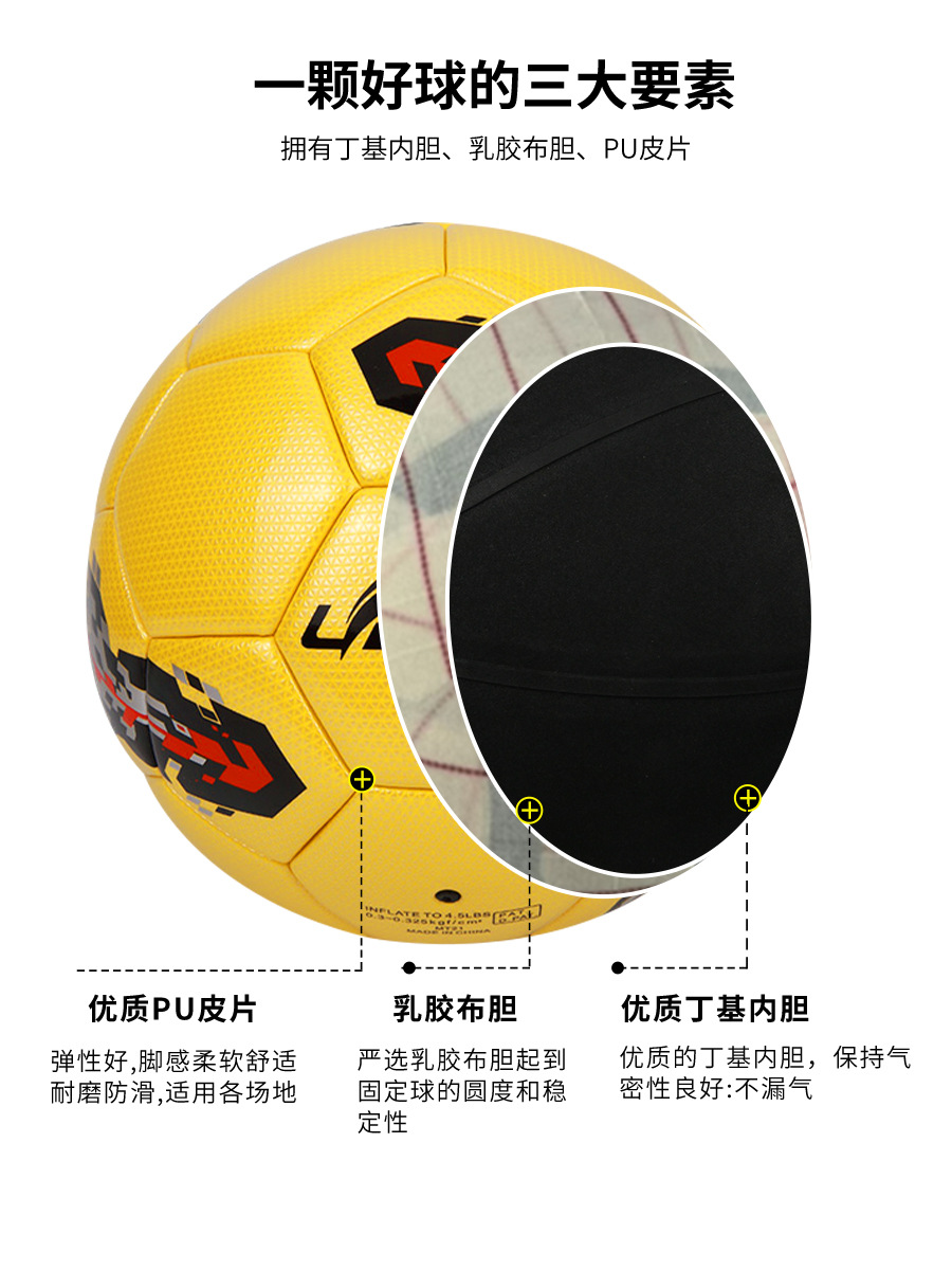 Fútbol personalizado No. 5 bola escuela máquina pegatinas World Cup a prueba de explosiones No. 4 PU entrenamiento de competición fútbol infantil al por mayor OEM