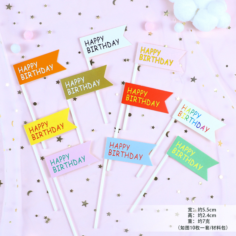 Description Picture 3 of itemCake Toppers DIY baby Girl Cupcake Topper Cake Flags Kids Boys Birthday Wedding Bride Party Baking Decor Xmas