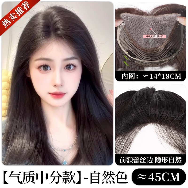 Frente transfronteriza tejida a mano pelucas de red de encaje para mujeres, cabello real, cabello blanco, cabello blanco, cabello blanco, cabello blanco