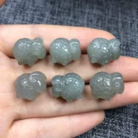 Da Rui Jewellery Натуральный Hutian Jade Материал Цинхай Трехмерные аксессуары для маленьких овец