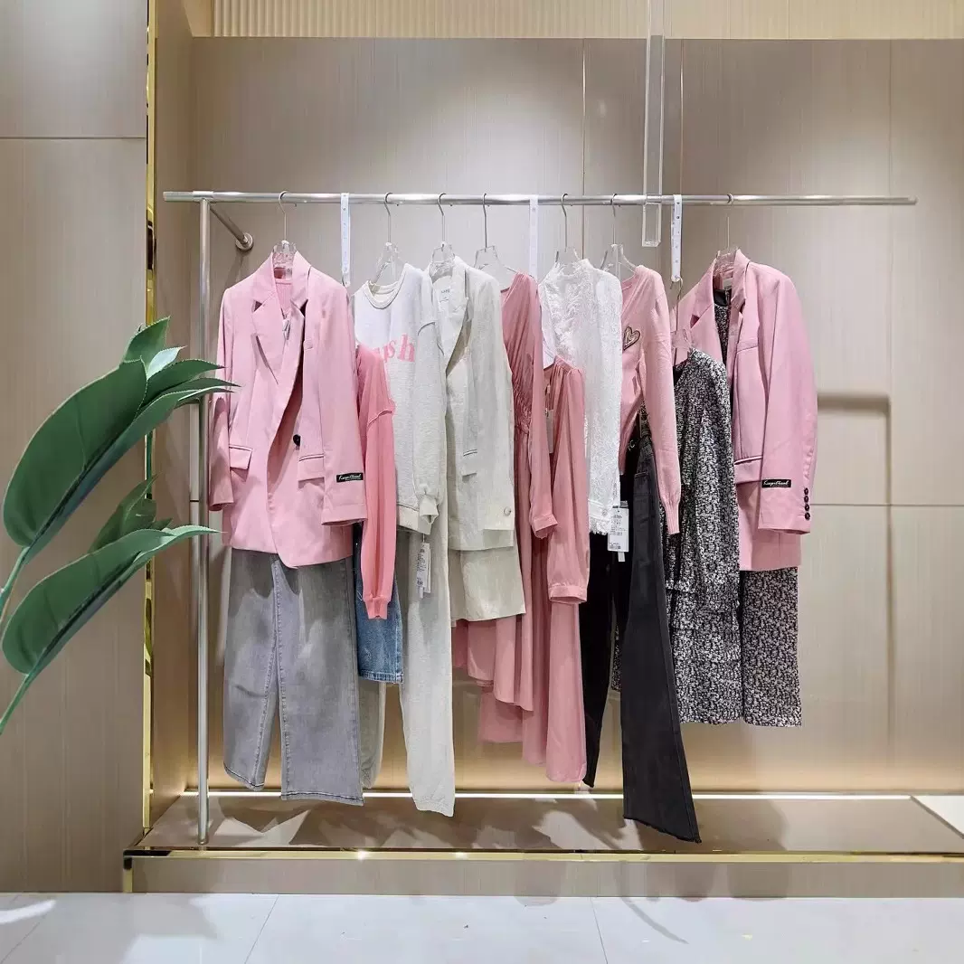 如缤品牌折扣女装尾单清货衣服撤柜清仓直播货源批发特卖外贸拿货