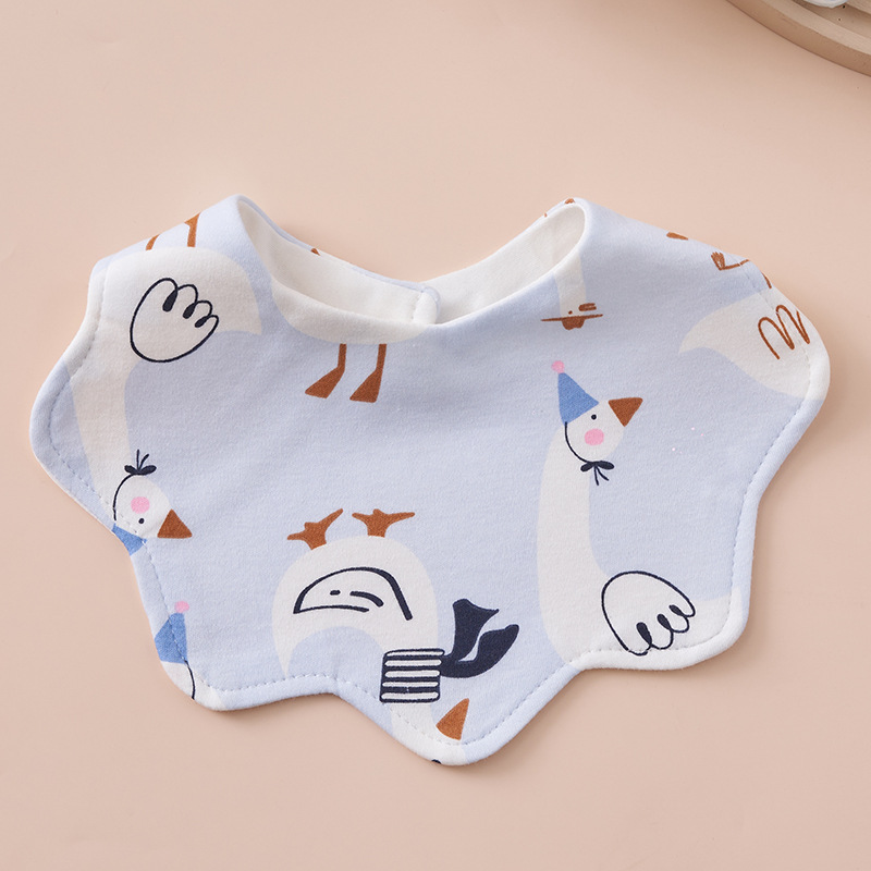 빅 블루 거위 [큰 꽃잎 턱받이]