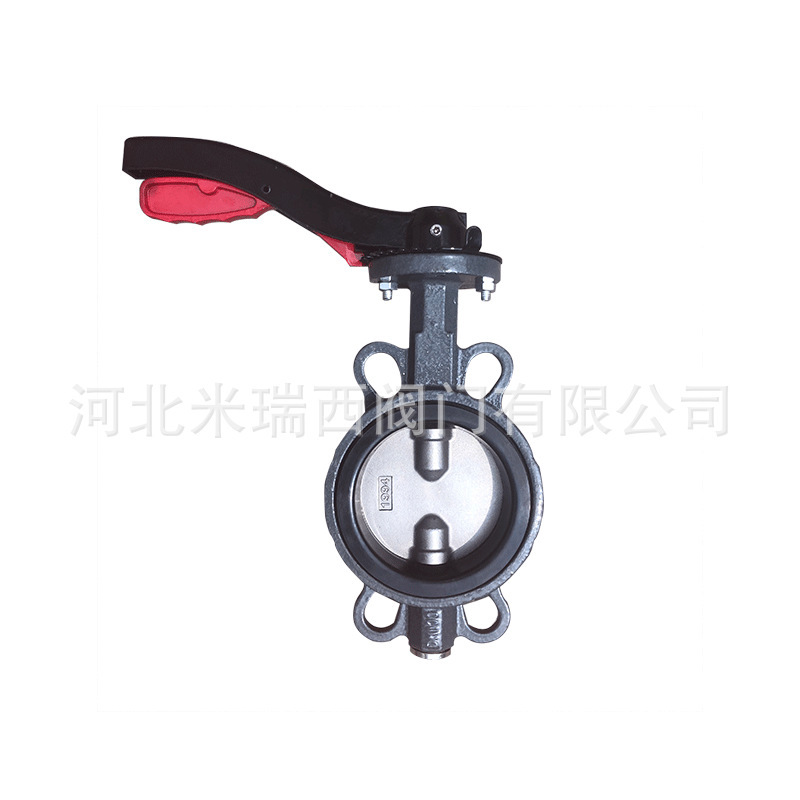 304双半轴对夹蝶阀 铝合金手柄无销软密封蝶阀厂家河北LD71X-16C